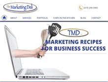 Tablet Screenshot of marketingdeli.com